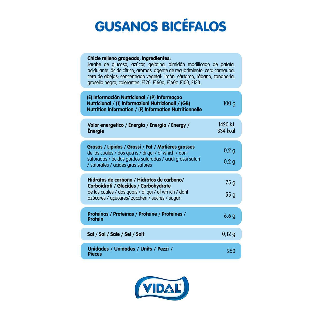 Gusanos Bicéfalos bolsa 1,4 Kg