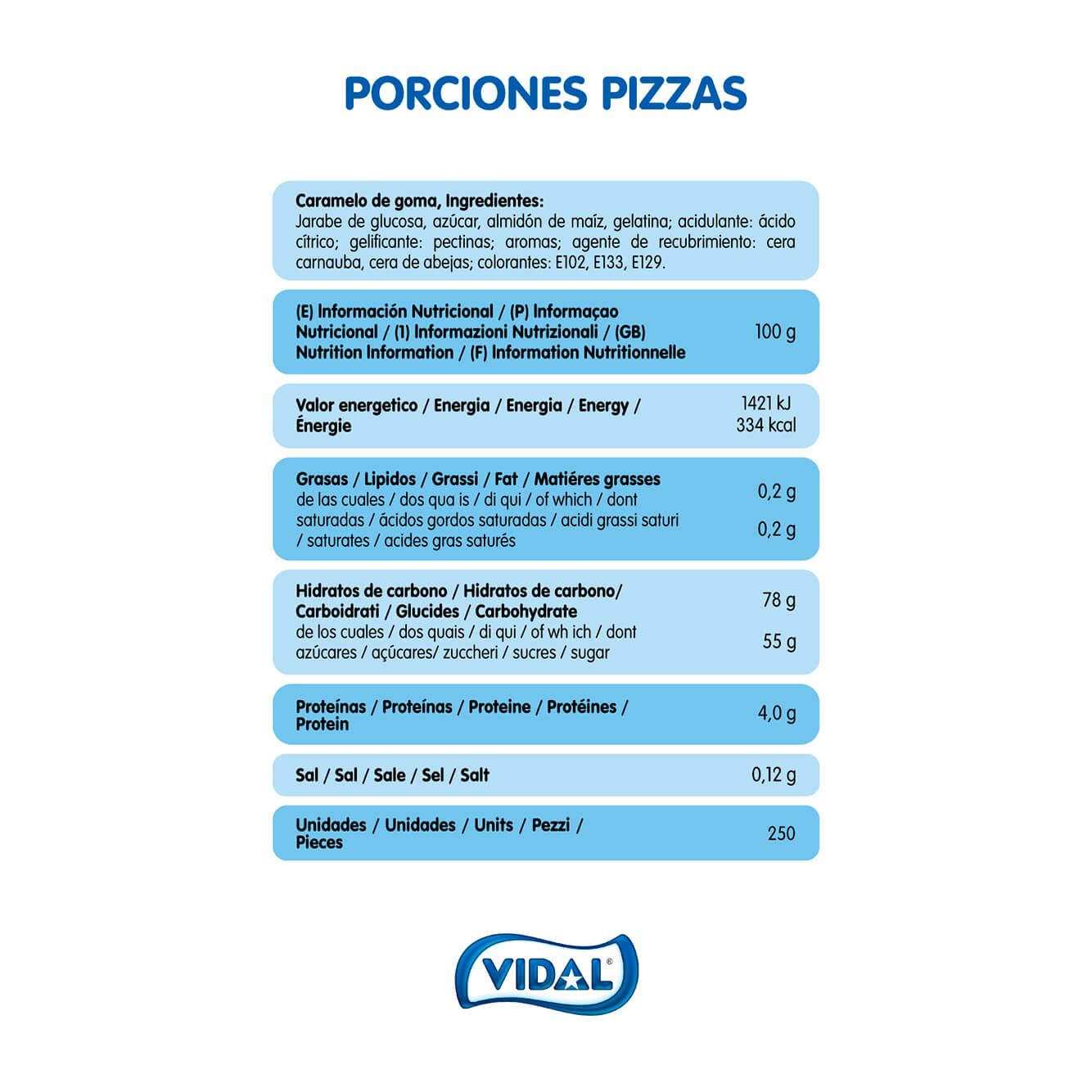 Porciones Pizza bolsa 1,6 Kg